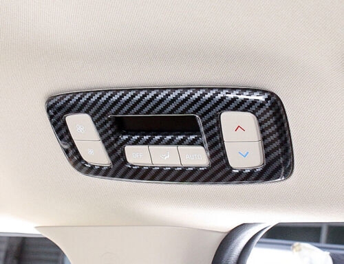 for Kia Carnival 2022-2023 Carbon Fiber Rear Roof AC Button Control Frame Trim