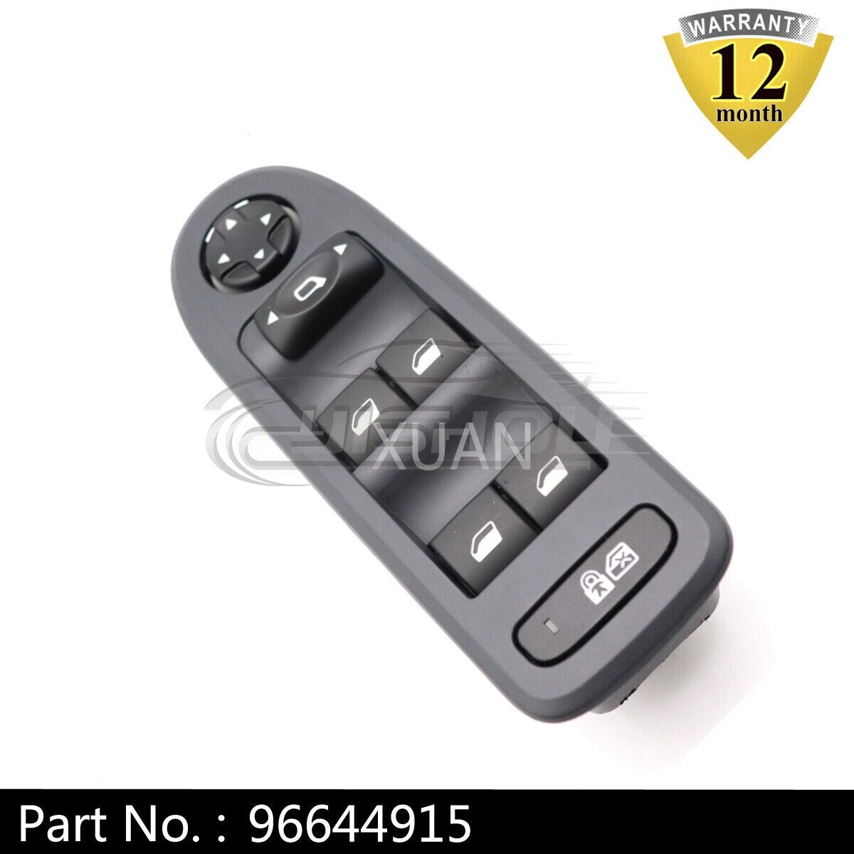 96644915 Main window switch is suitable for Peugeot 308 5-door hatchback 2008-2013.