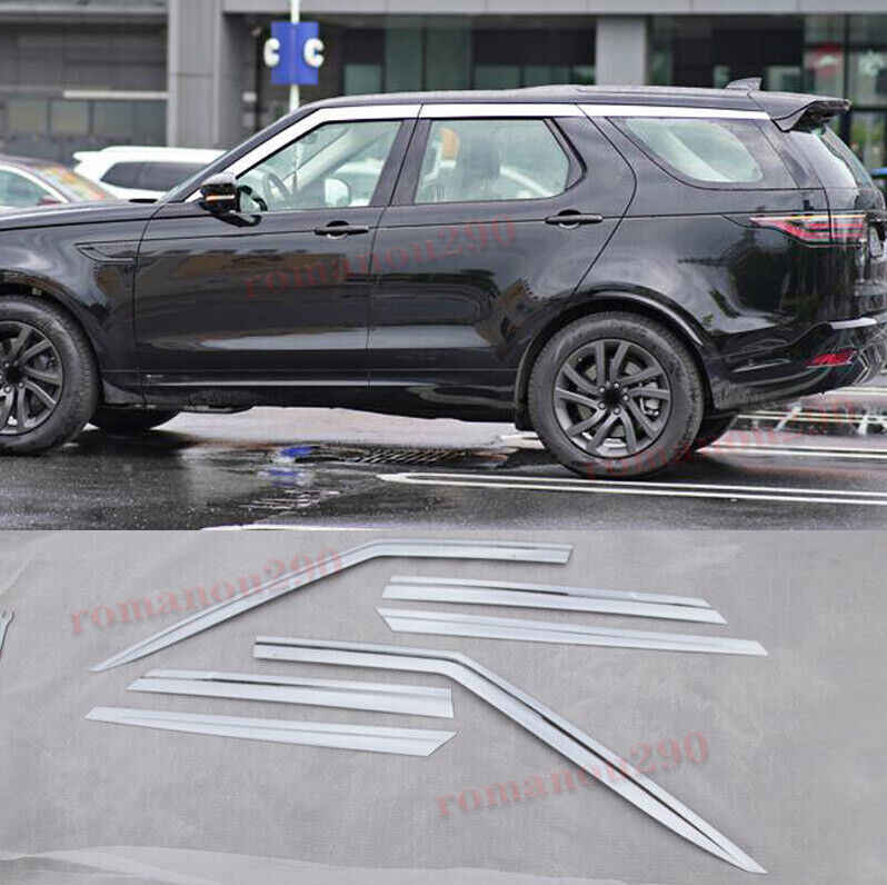 for Land Rover Discovery 2017-2024 Chrome Window Visor Vent Sun Shade Rain Guard