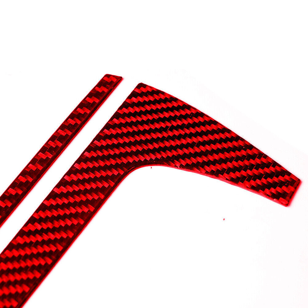 Red Carbon Fiber Center Air Vent Outlet Frame Cover Trim for BMW 6Series F12 F13