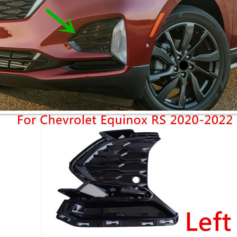 Left Front Bumper Fog Light Lamp Cover Bezel for Chevrolet Equinox RS 2020-2022