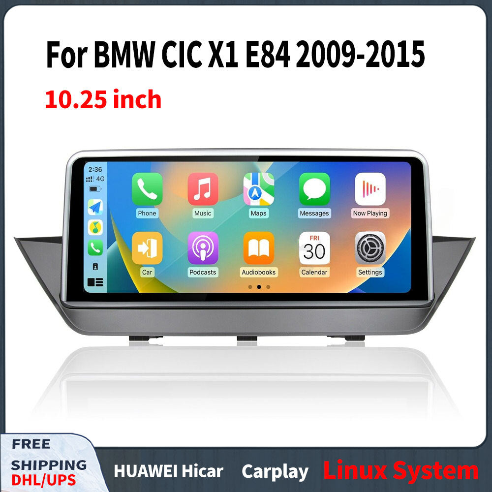 for BMW CIC X1 E84 2009-2015 10.25Car Stereo Radio CarPlay Android GPS Screen