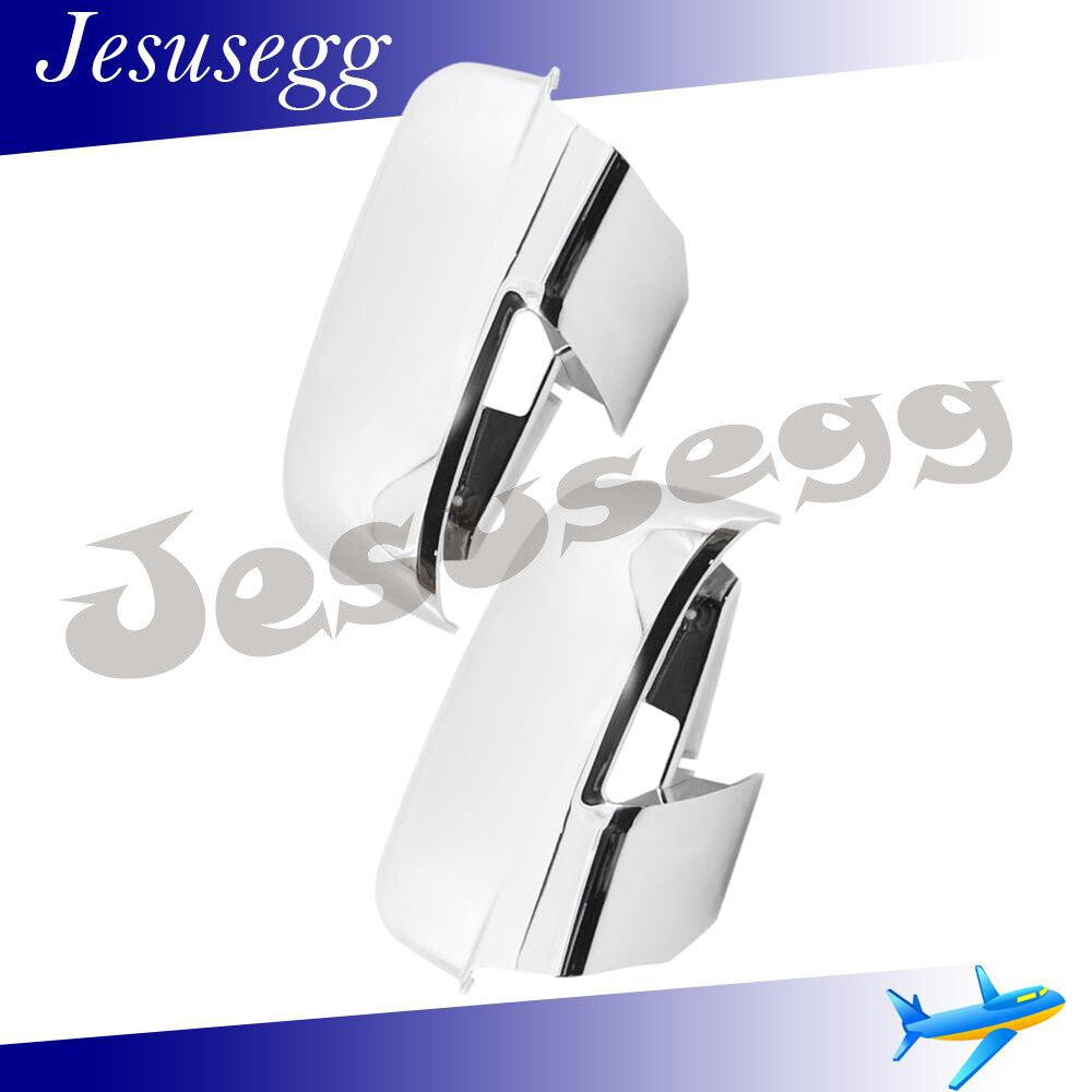 2 Pieces Side View Mirror Cover Cap w/ Turn Signal Hole for Ram 1500 2500 5500