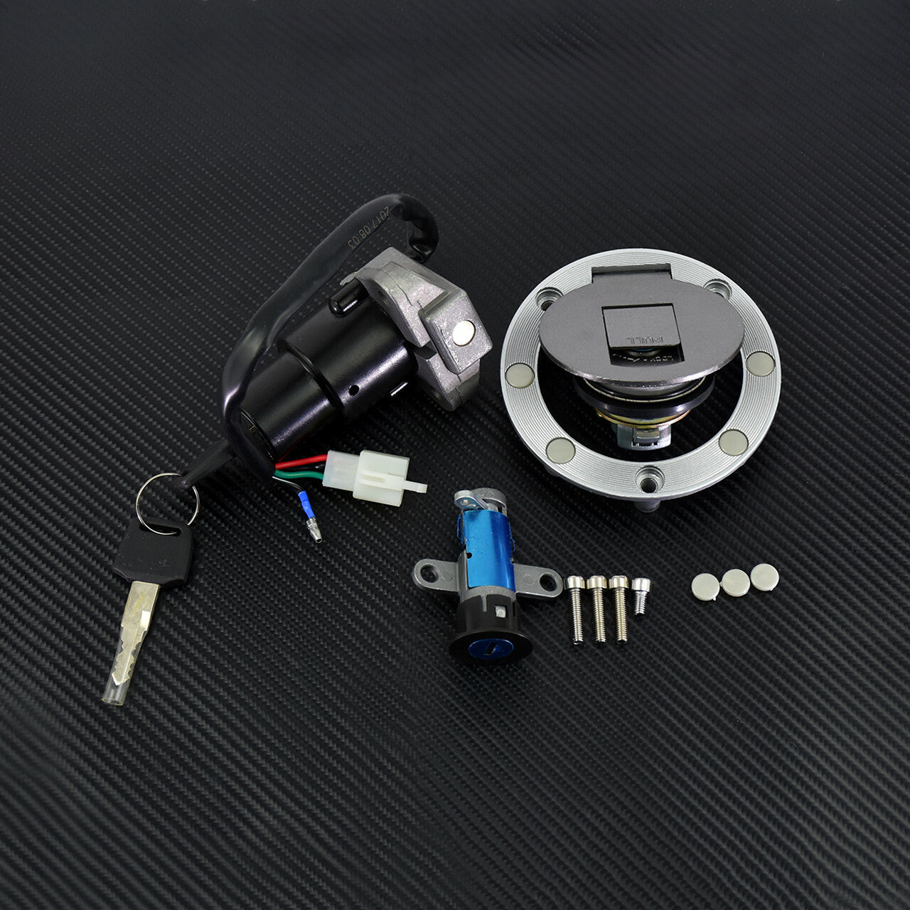 Ignition Switch Lock  Fuel Gas Cap Key Set Fit for Yamaha TZR125 TZM150 TDM850