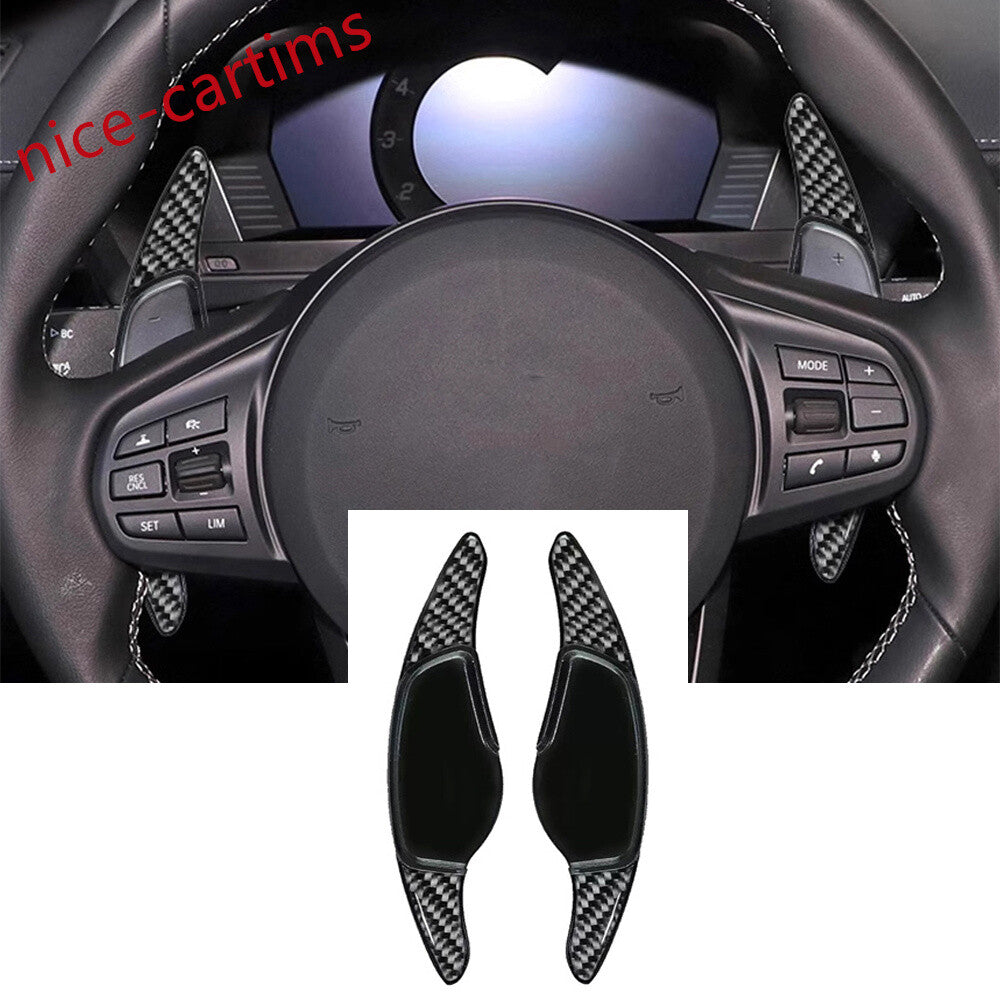 ABS/Carbon Fiber Steering Wheel Paddle Shifter Extension For Toyot@ GR Supra 21+