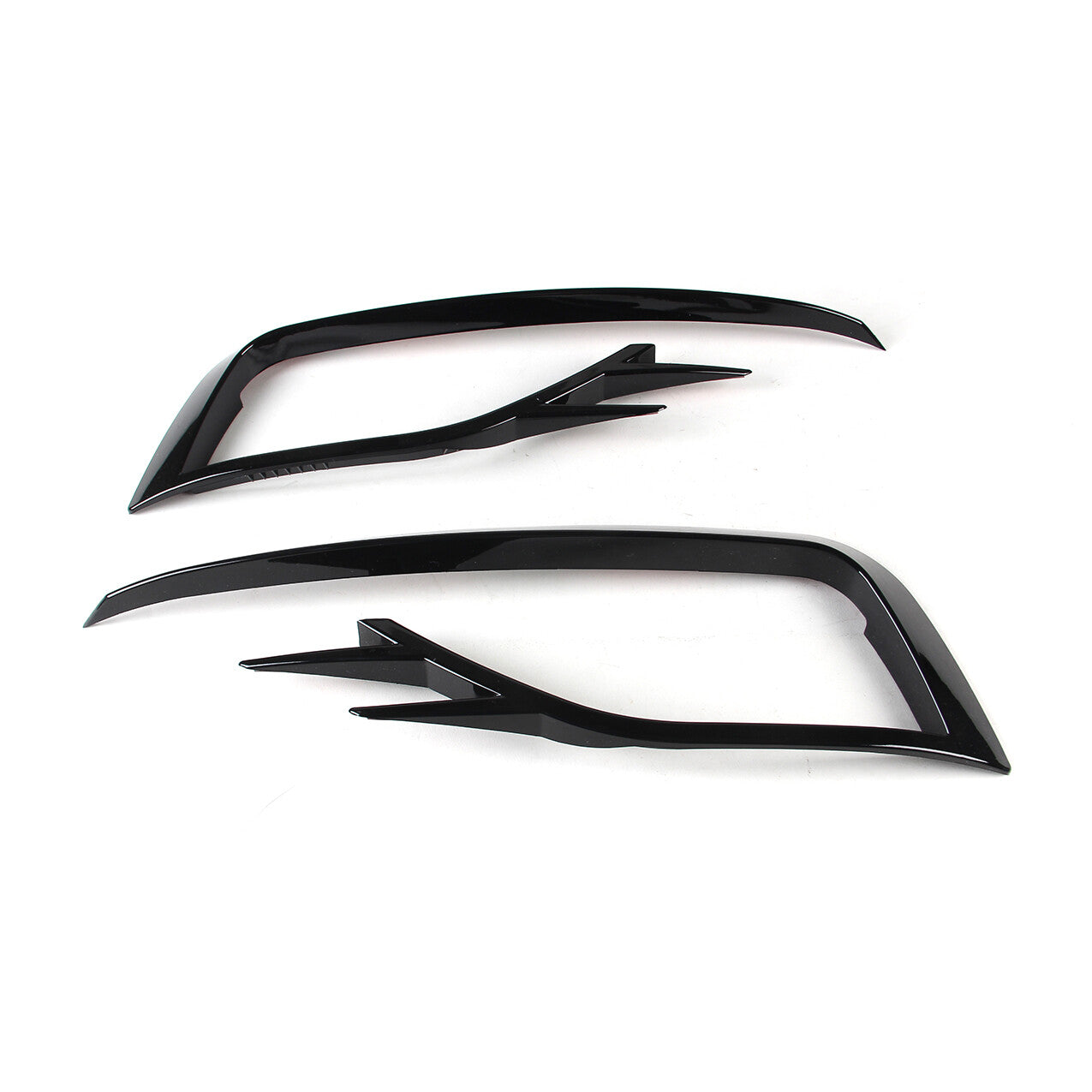 Black Front Fog Light Frame Trim Kit for VW for Golf MK7.5 18-19