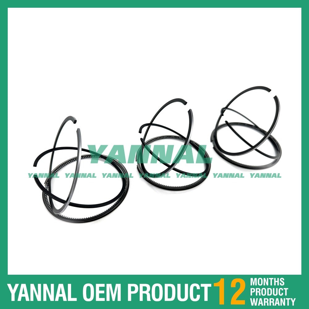 new 3x 1J050-21050 piston rings (STD) for Kubota D1105 engines.