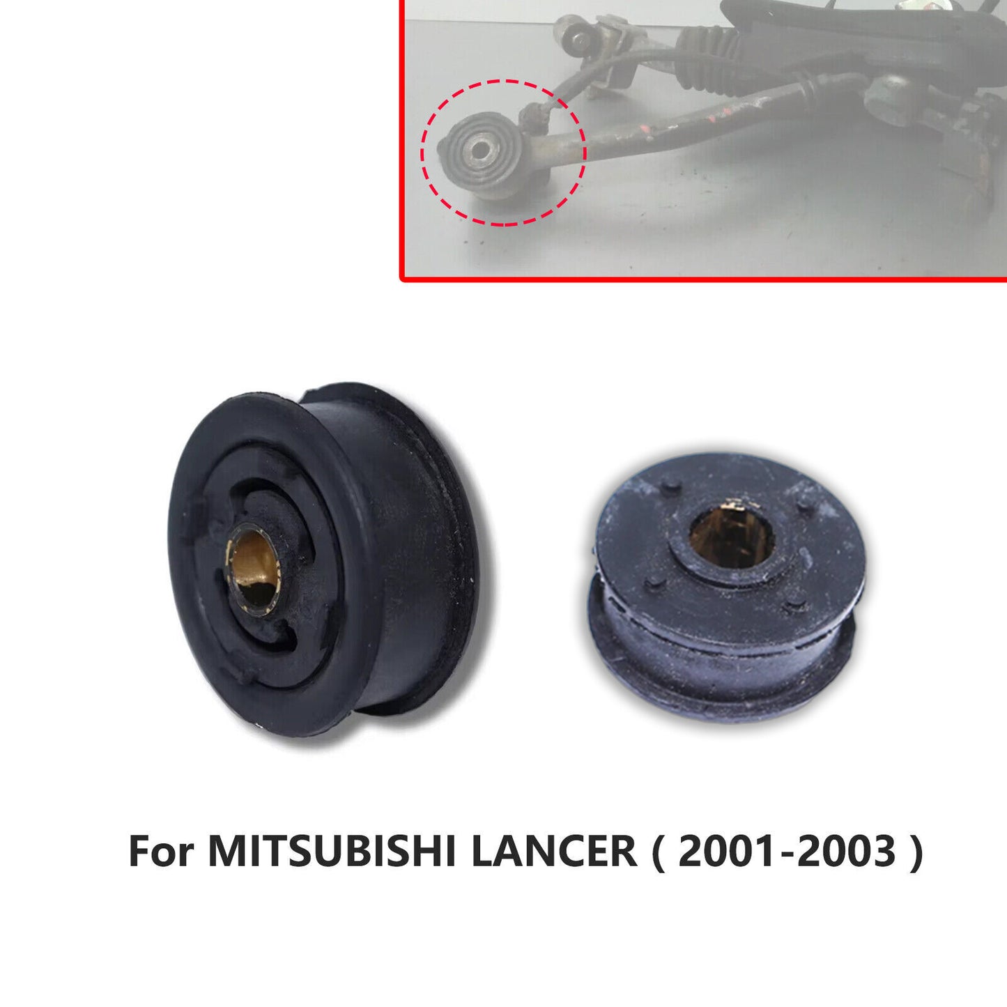 2Pcs for Mitsubishi Lancer 2001 - 2003 Gear Shift Lever Linkage Shifter Bushing