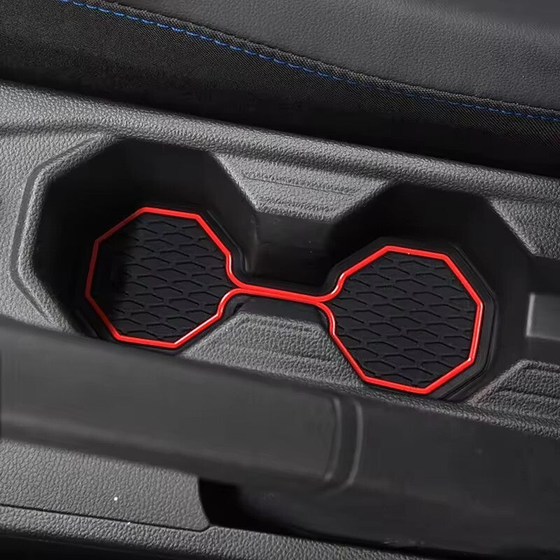 for VW for Volkswagen POLO MK6 AW 2018 - 2023 Anti-slip Gate Slot Mat BLUE