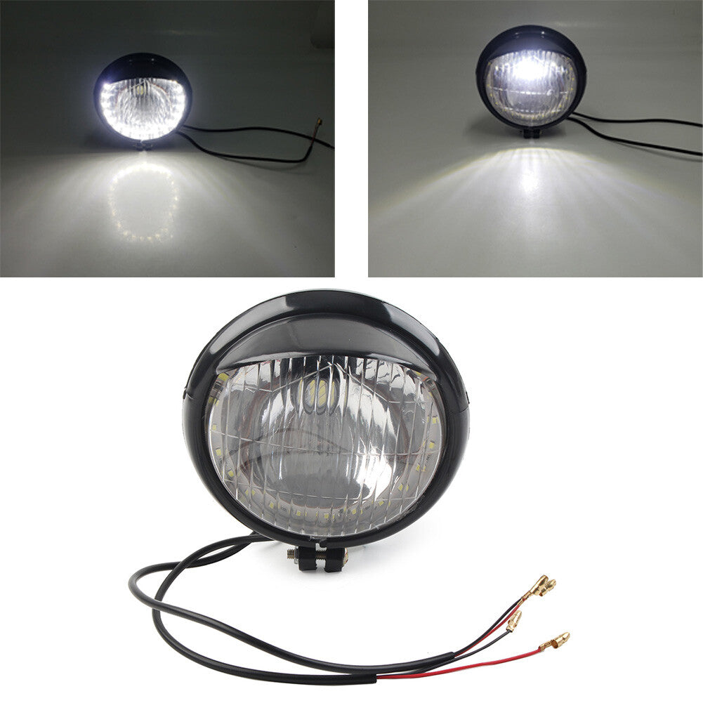 Motorcycle Front Headlight Passing Fog Light Lamp for Harley for Honda for Suzuki Black