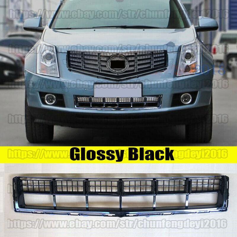 Glossy Black Front Bumper Grill Lower Grille Cover for Cadillac SRX 2013 14 2015