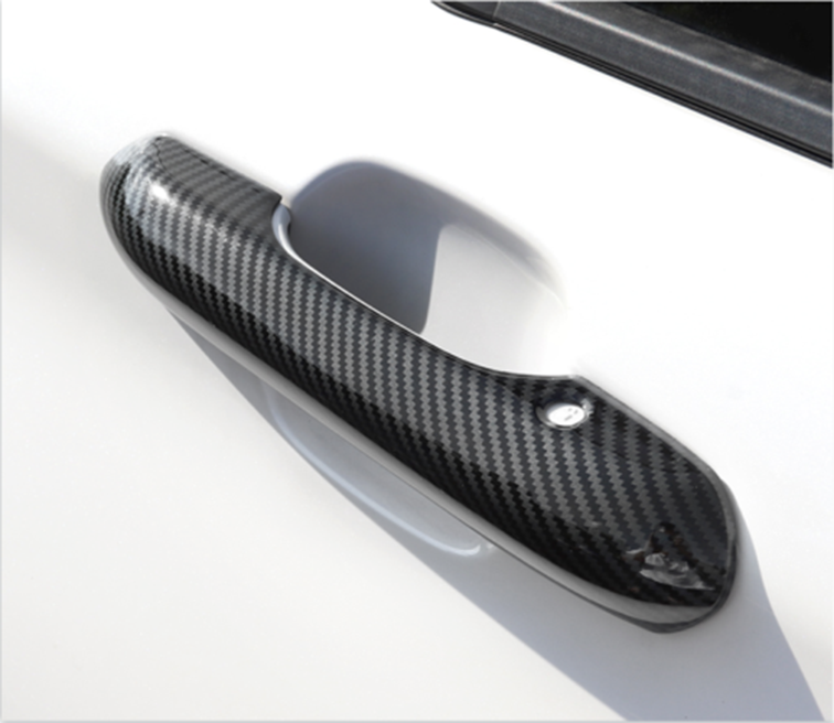 Carbon Fiber Outside Door Handle Molding Cover Trims for Ford Explorer 2020-2023