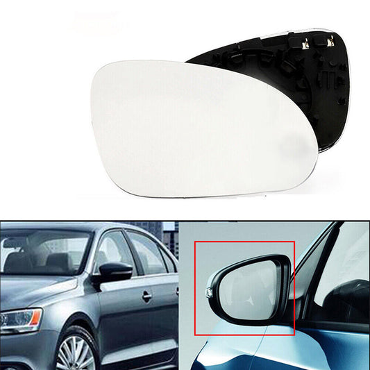 Right-hand drive permit for wing mirror glass applicable to for Volkswagen for Golf , for Jetta MK5, B6, R32 (Rabbit 2006 - 2009).