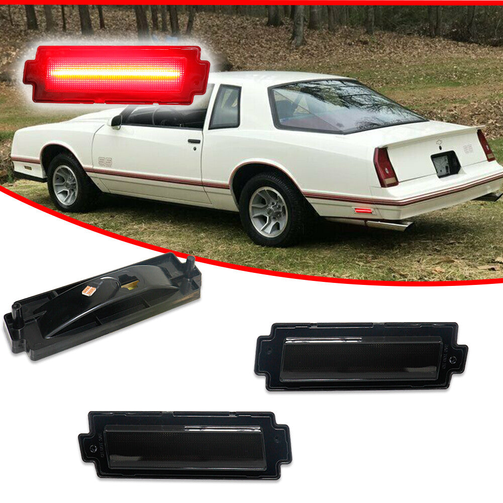 Smoked red LED rear marker lights applicable to 1981-1988 for Chevrolet Monte Carlo SS