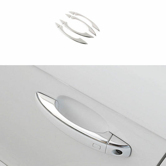 8P for Audi A4 A5 2009-2016 Silver Steel Outside Door Handle Molding Cover Trim