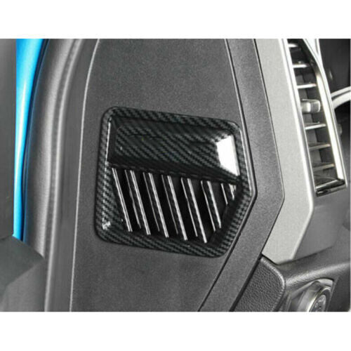 for Ford F150 F-150 2015-2020 Carbon Fiber Side Air Outlet Vent Cover Trim Decor