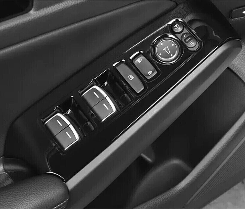 Bright black Inner Door Window Switch Panel Cover Trim for Honda for Civic 2022-24
