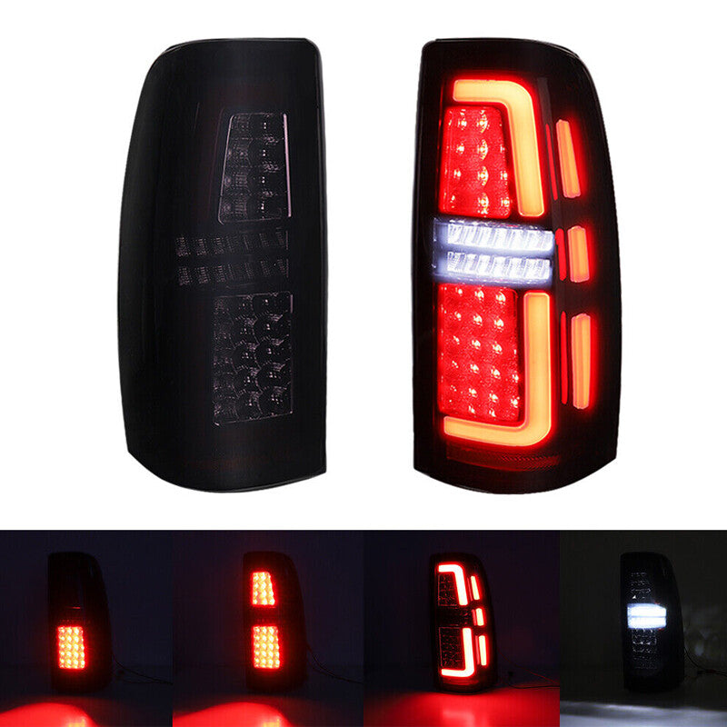 Pair LED Tail Lights For 99-06 for Chevy Silverado 99-02 for GMC for Sierra 1500 2500 3500