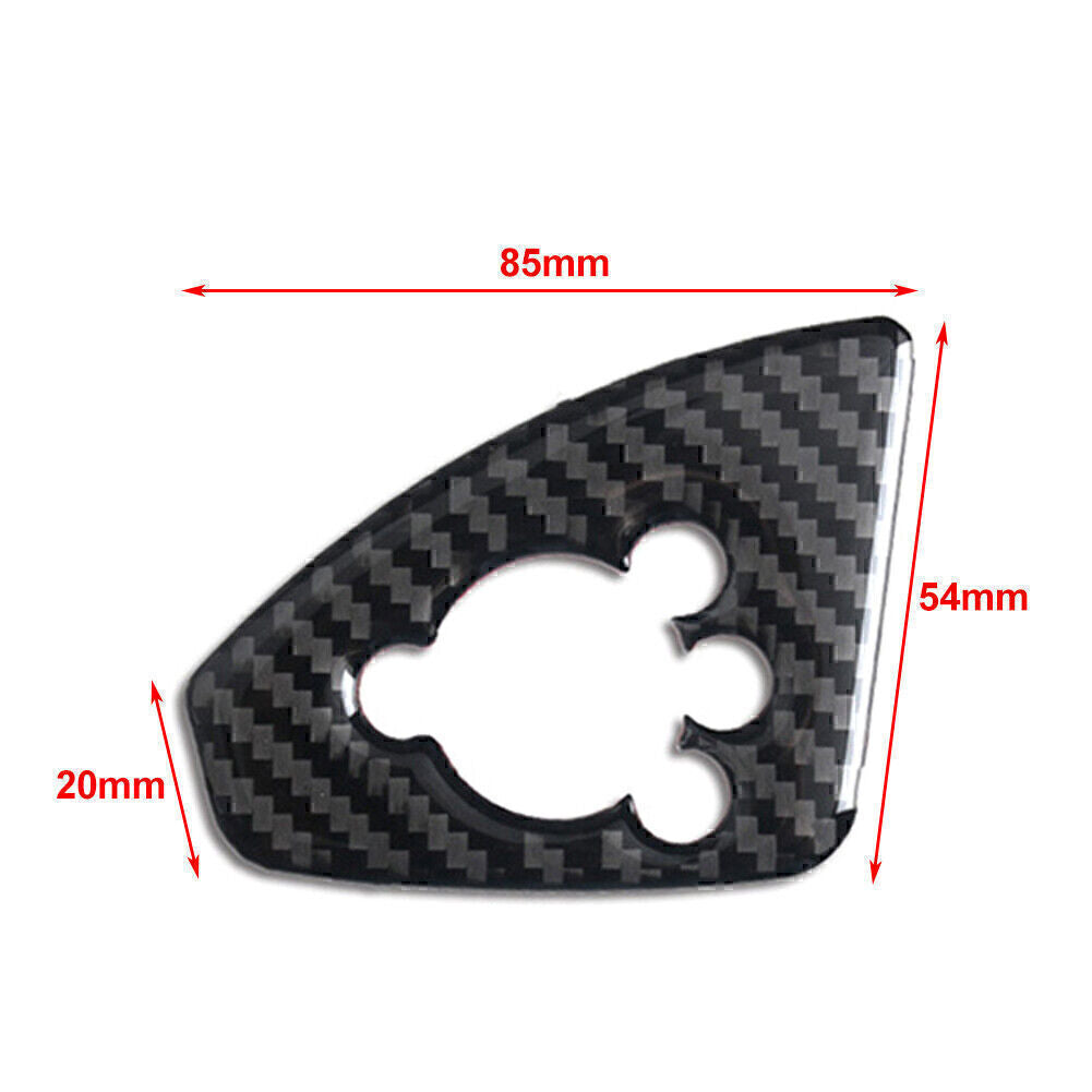 Carbon Fiber Interior Door Lock Button Cover Trim Fit for Audi TT TTRS 2008-2014