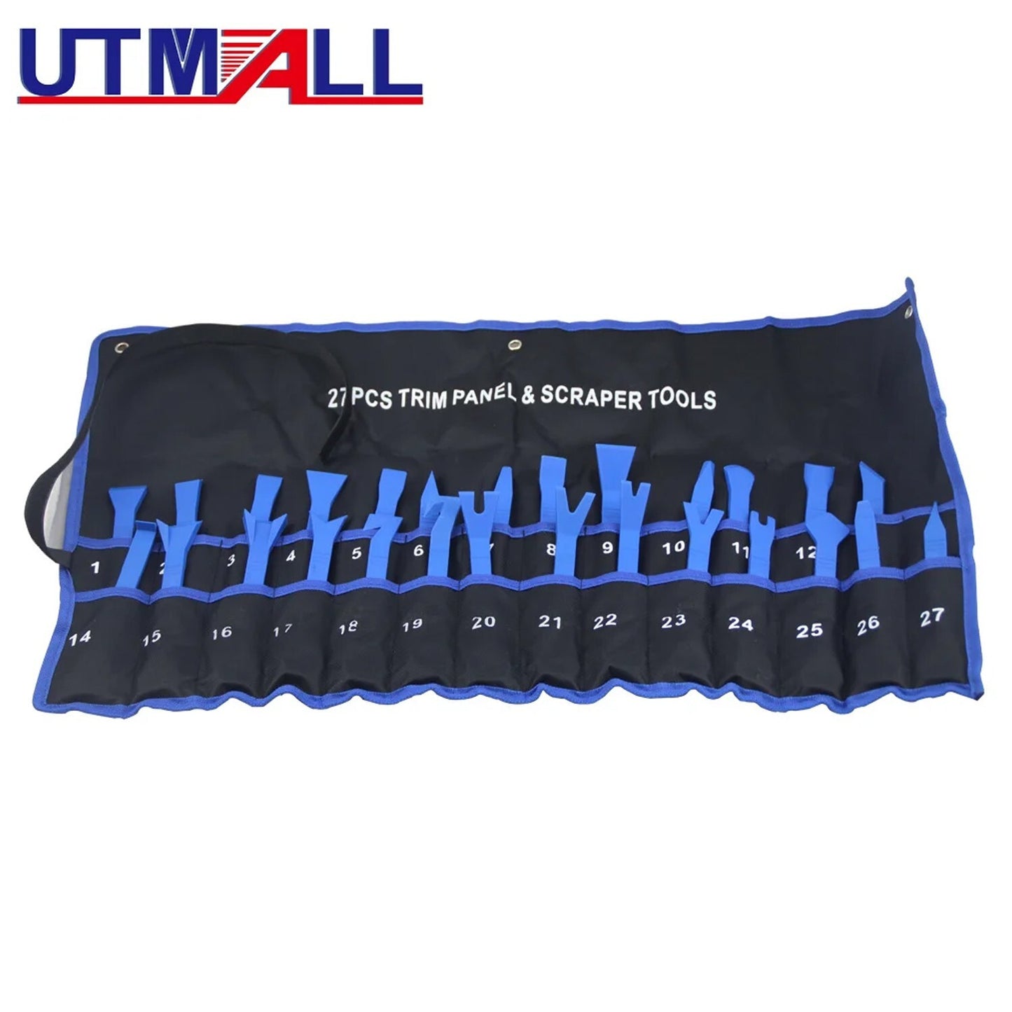 27-Piece Car Trim Removal Tool Kit - Car Door Panel Dashboard Radio Body Clip Pry Kit