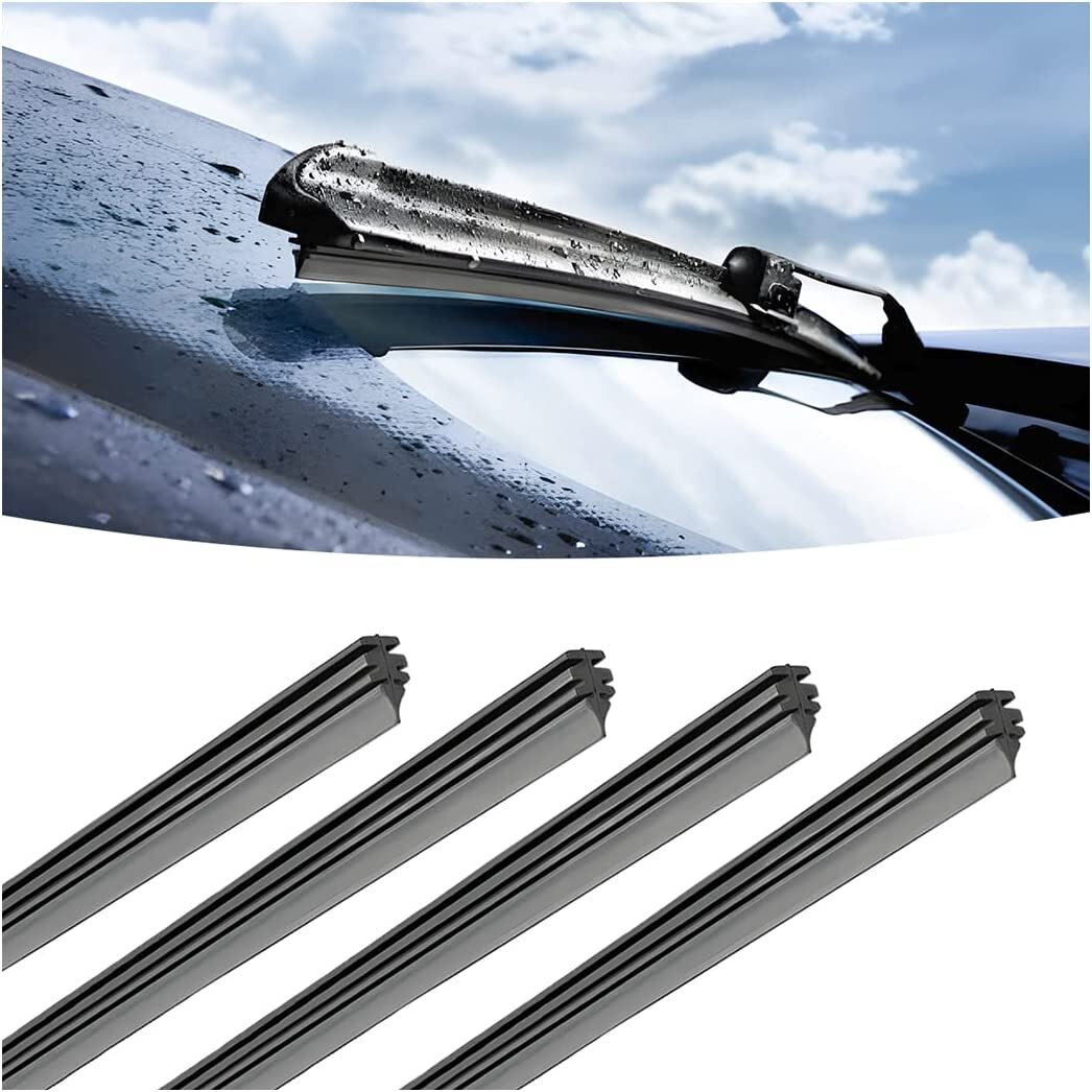 4-Pack 21-inch Car Frame Windshield Scraper Replacement Strips