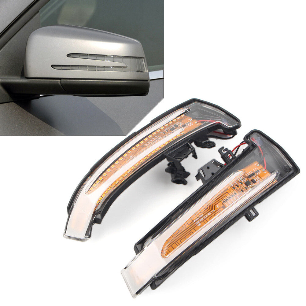 2LED Side Mirror Sequential Turn Signal Light for Mercedes-Benz A/B/C/E/S/CL/GLA