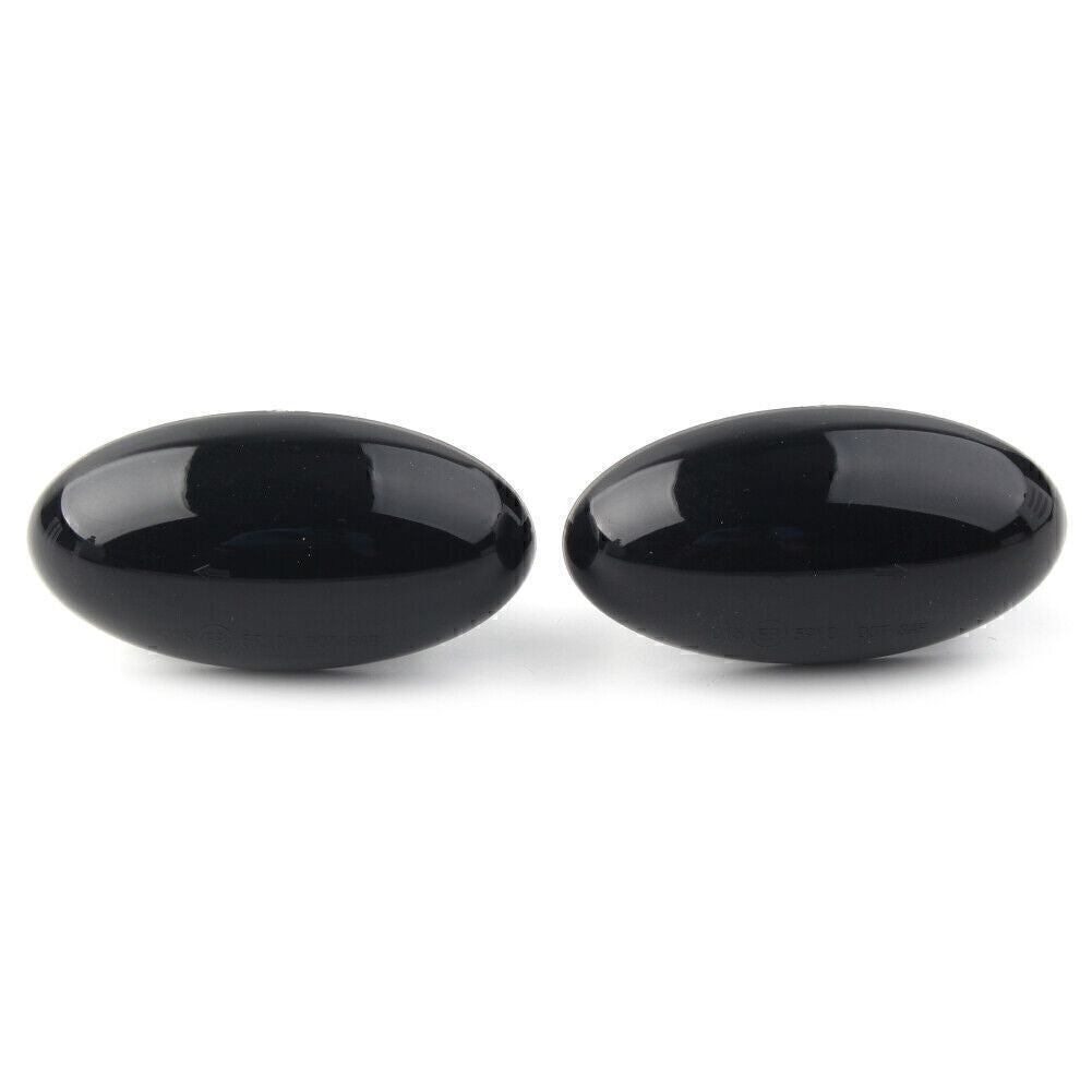 LED Dynamic Signal Side Marker Light for Peugeot 307 206 607 407 107 Black 2PCS