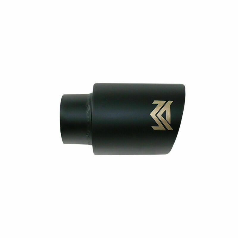 Universal 2.5'' ID 3.5'' OD Exhaust End Tips Muffler Matte Black Tip 2.5in Spray