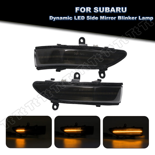 Two sequential side mirror indicator lights are applicable to 08-14 for Subaru Impreza WRX STI Forester.
