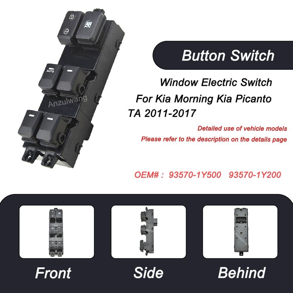 New 93570-1Y500 93570-1Y200 Window Electric Switch for Kia Morning for Kia Picanto