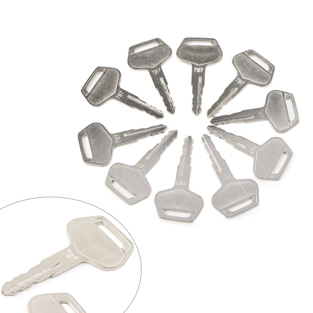 10PCS Ignition Keys Metal for Komatsu Excavator Dozer Loader 787 TR261434