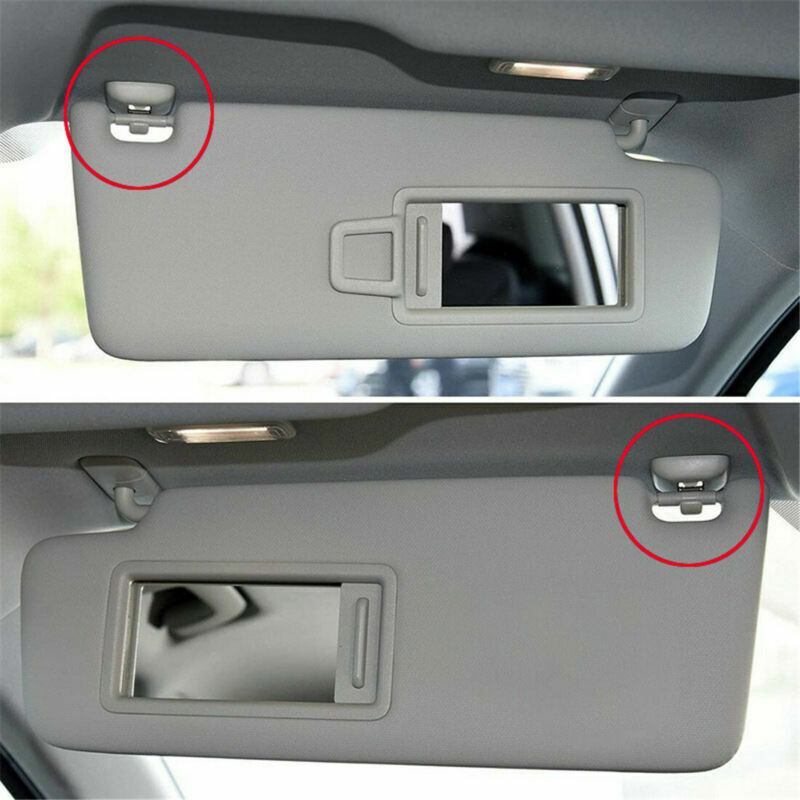 2x Sun Visor Clip Holder Hook for Audi A3 S3 for A4 S4 for A5 S5 Q3 Q5 8U0857562A