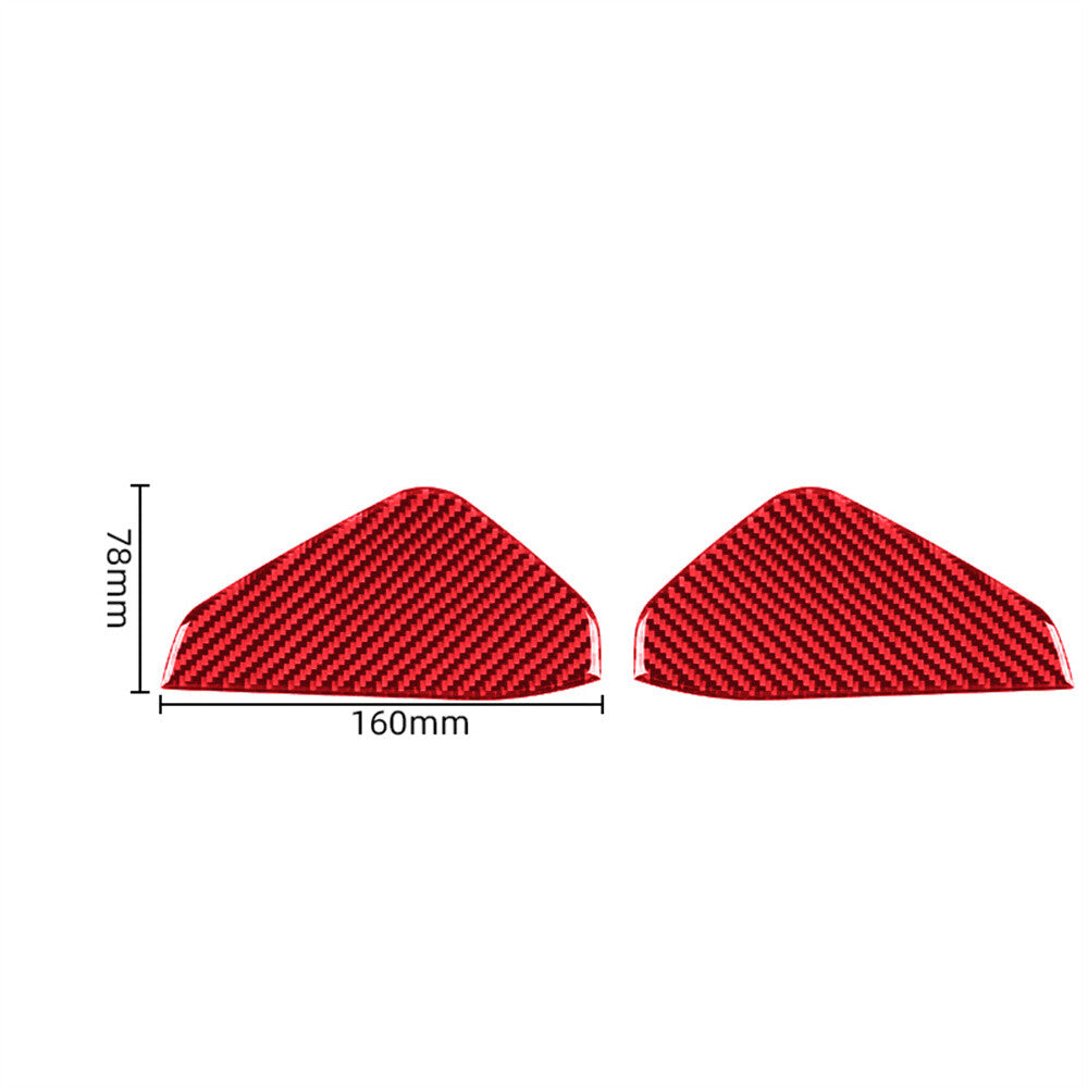 Red Carbon Fiber Door Anti-Collision Buffer Panel Cover for Porsche Taycan 2019+
