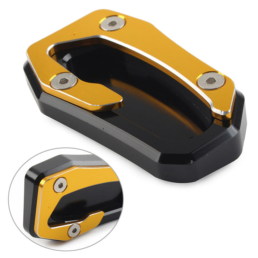 Side Stand Kickstand Extension Plate Pad Fit for YAMAHA TMAX 530 2017-19 Gold Motor
