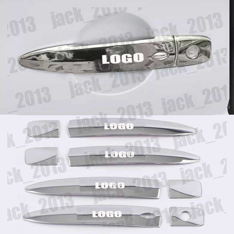 silvery stainless For 2013-2019 for Nissan Sentra Side for Smart Door Handle Covers Trim
