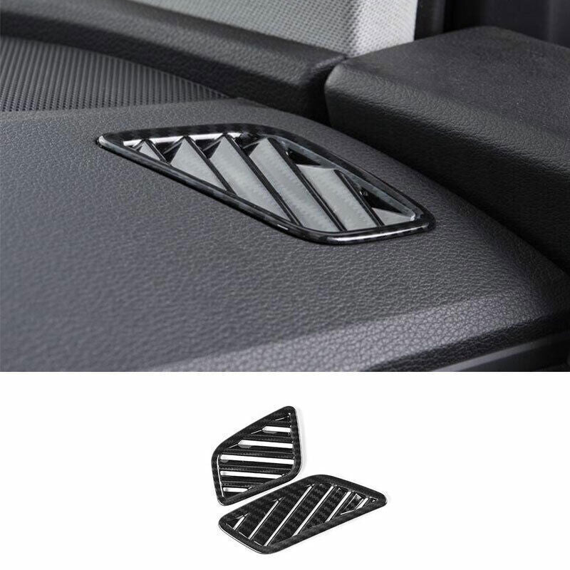 for Audi Q5 2018-24 ABS Carbon Fiber Dashboard LR Air Outlet Vent Frame Trim 2P
