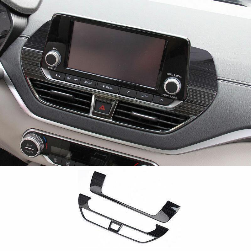 for Nissan Altima 2019-2023 Black Titanium Center Console Air Outlet Vent Trim