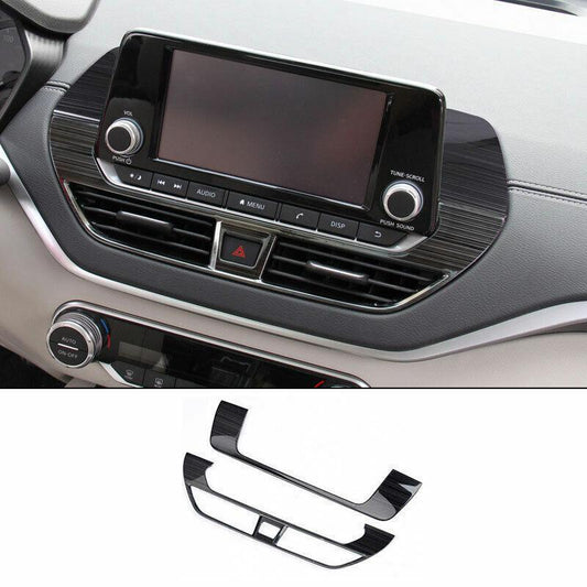 for Nissan Altima 2019-2023 Black Titanium Center Console Air Outlet Vent Trim