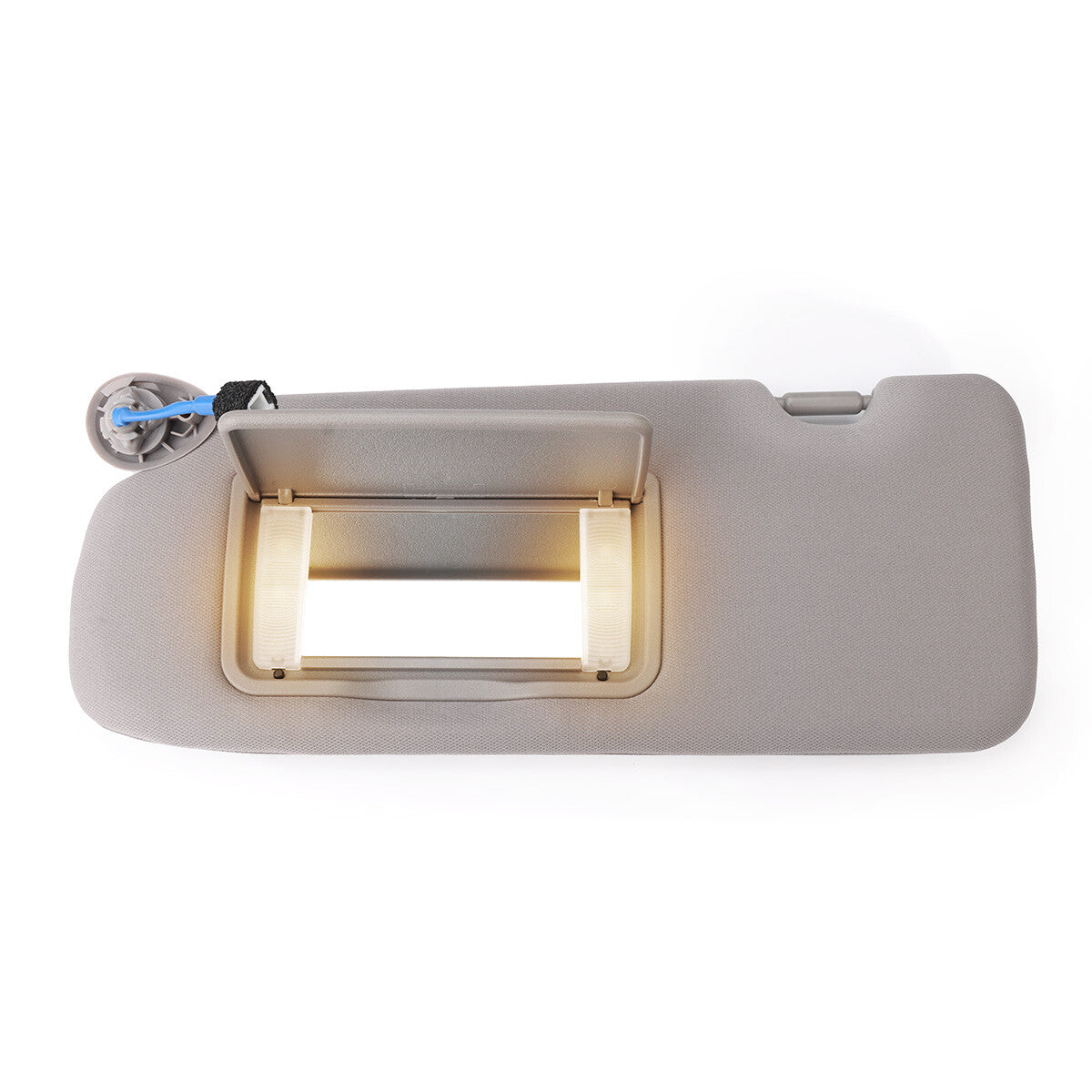 Gray sun visor for Honda CR-V interior with mirrored light on the left side 83280-TLY-H11ZB