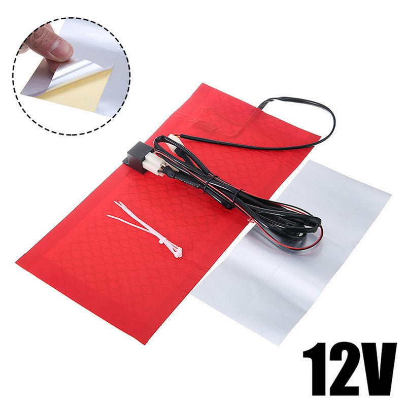 Motorcycle 25W 12V Waterproof for Seat Heated Fiber Pad Electric Heating Red Mat