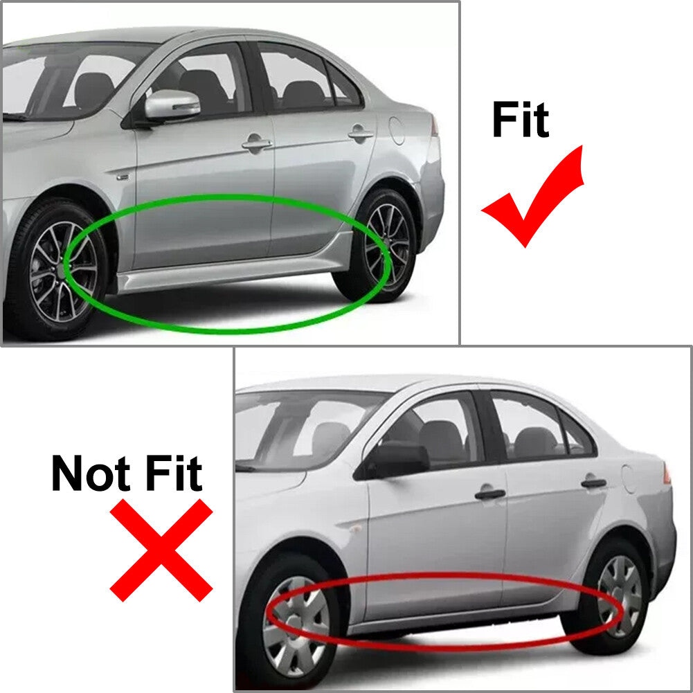 Set Mud Flaps Splash Guards Mudguards Fit for Mitsubishi Lancer 4-Door Sedan 09-2011