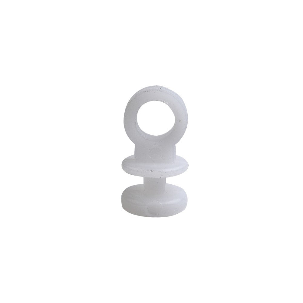 50 Plastic curtain track hooks and casters suitable for campervans, RVs, and boats.