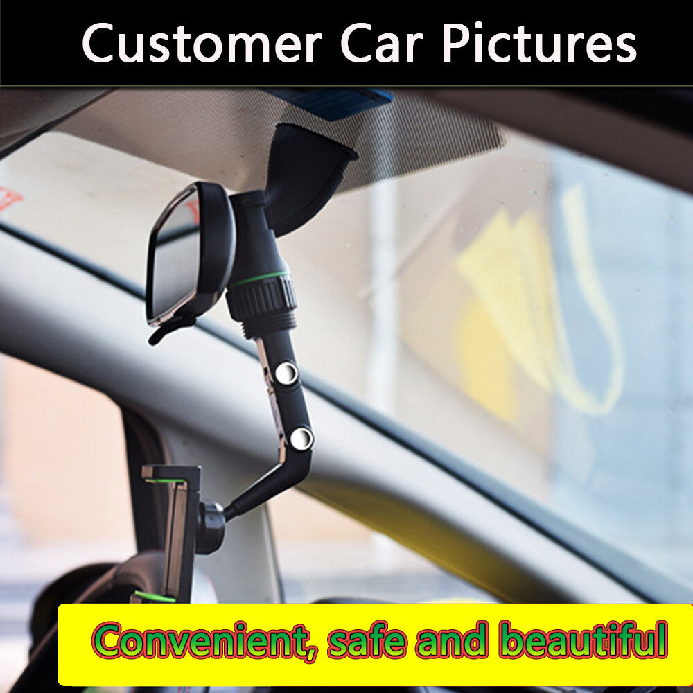 Adjustable 360¡ã Rotation Phone Holder Car Rearview Mirror Mount Multifunctional