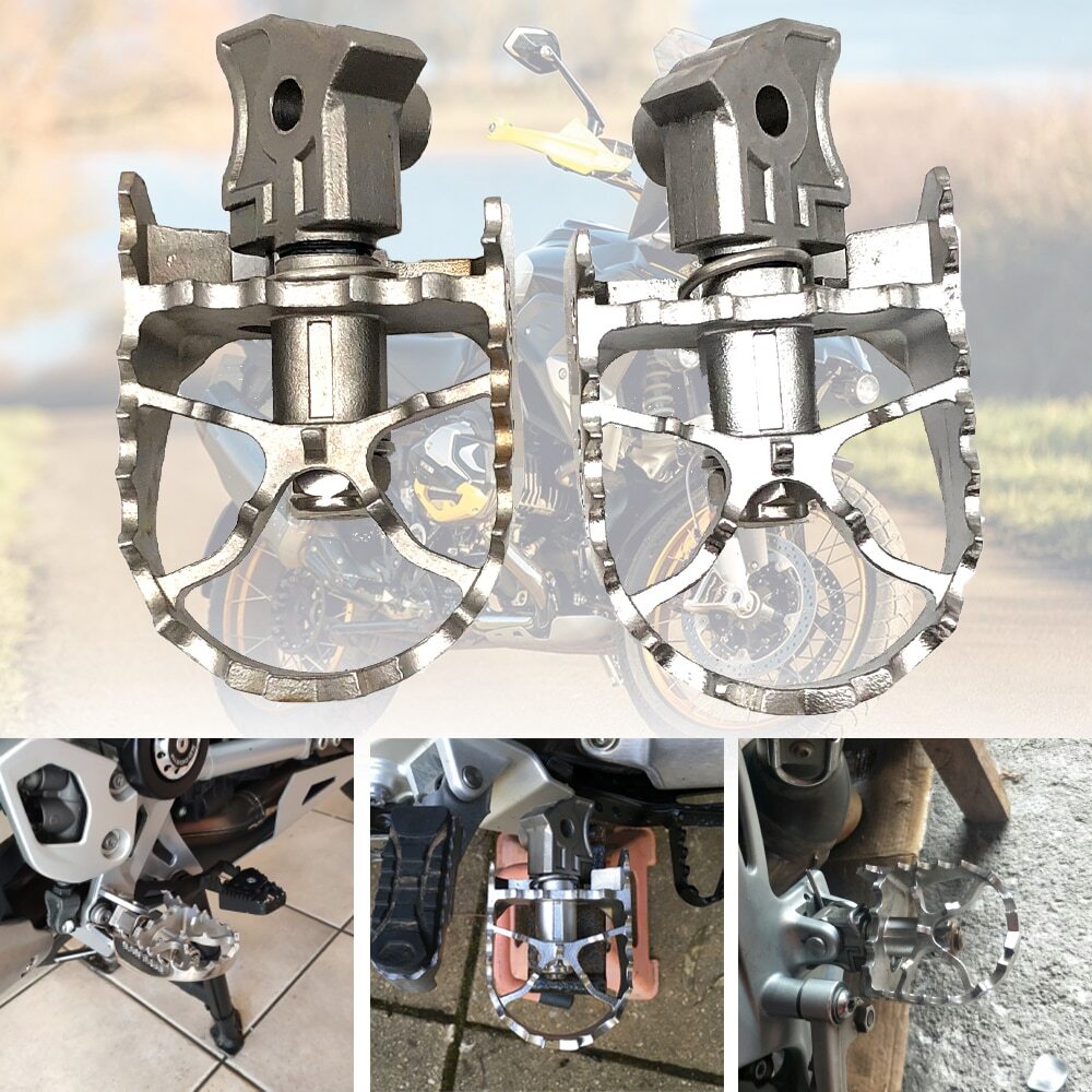 for BMW R1200GS R1250GS Front Billet Wide Footrest Rest Foot Pegs Pedal Foot Peg