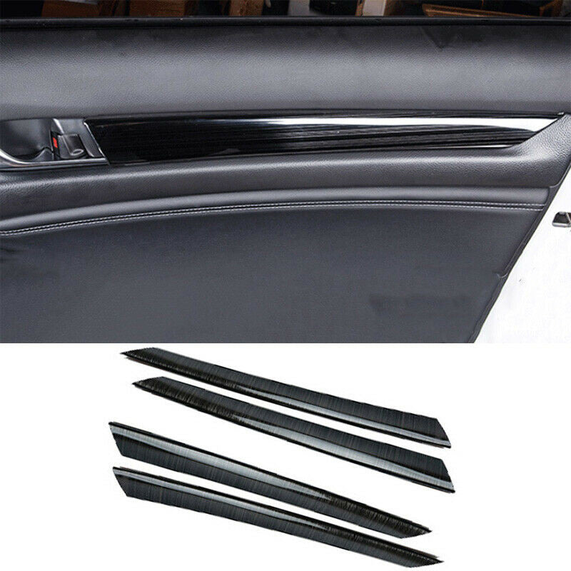 for Honda Accord 2018-2022 Black Titanium Interior Door Strip Panel Cover Trim