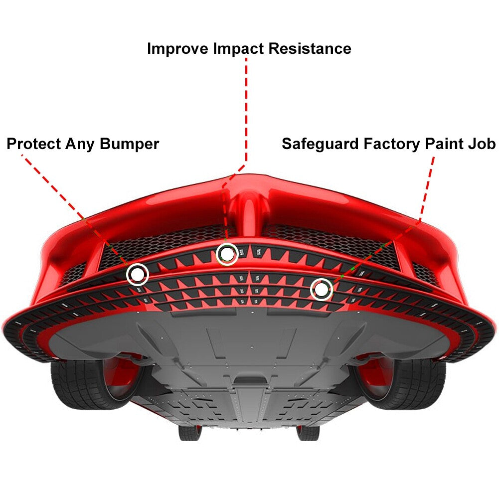 Universal Front Bumper Scrape Guard Skid Plate Bumper Protect Anti-Scratch DIY