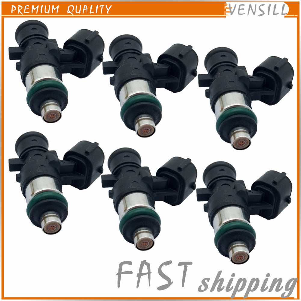 6X Fuel Injector For 2010-2021 for Yamaha Outboard 200/225/250/300HP 6AW-13761-00-00