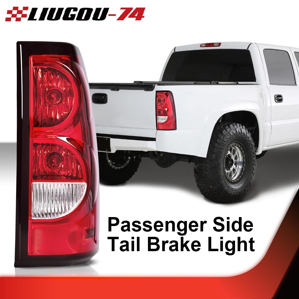 One-piece taillight with wiring harness for right side, suitable for 2003-06 for Chevrolet Silverado