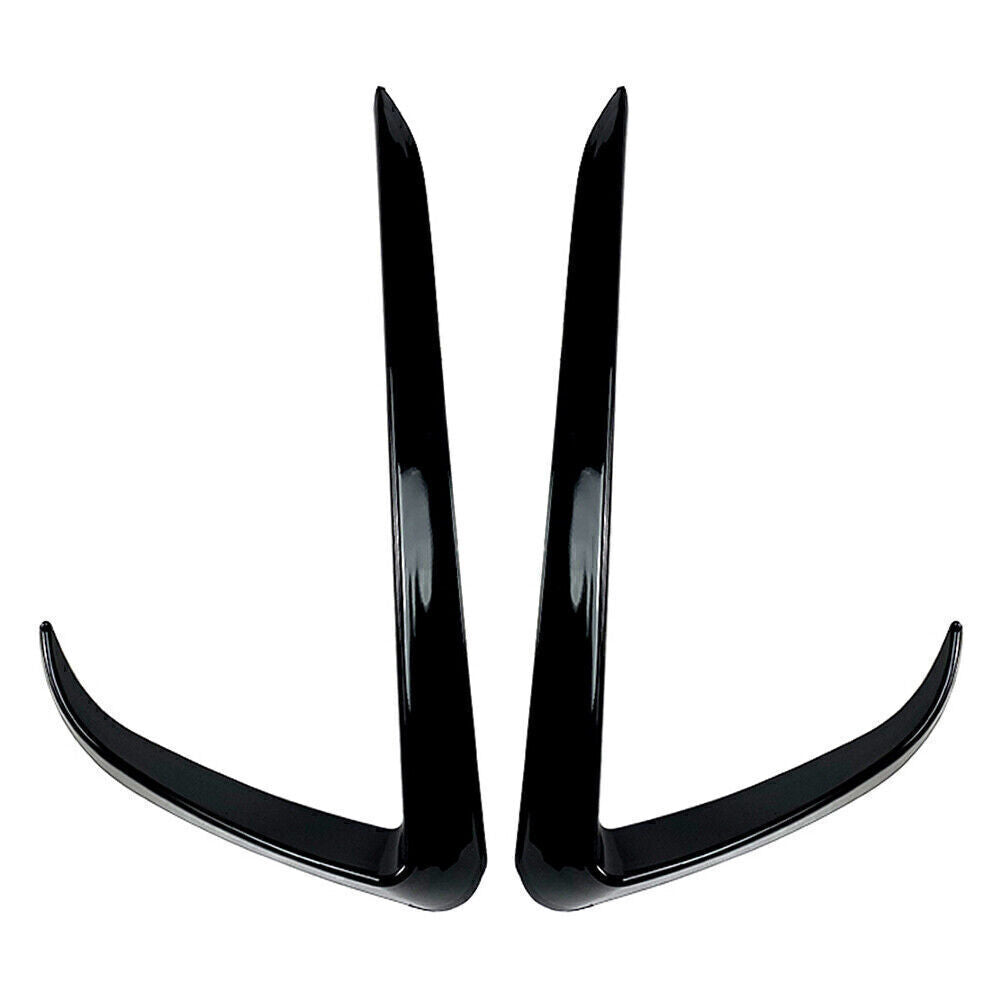 Gloss Black Front Fog Light Lamp Eyebrow Cover Trim Fit for Tesla for Model Y 2020-2023