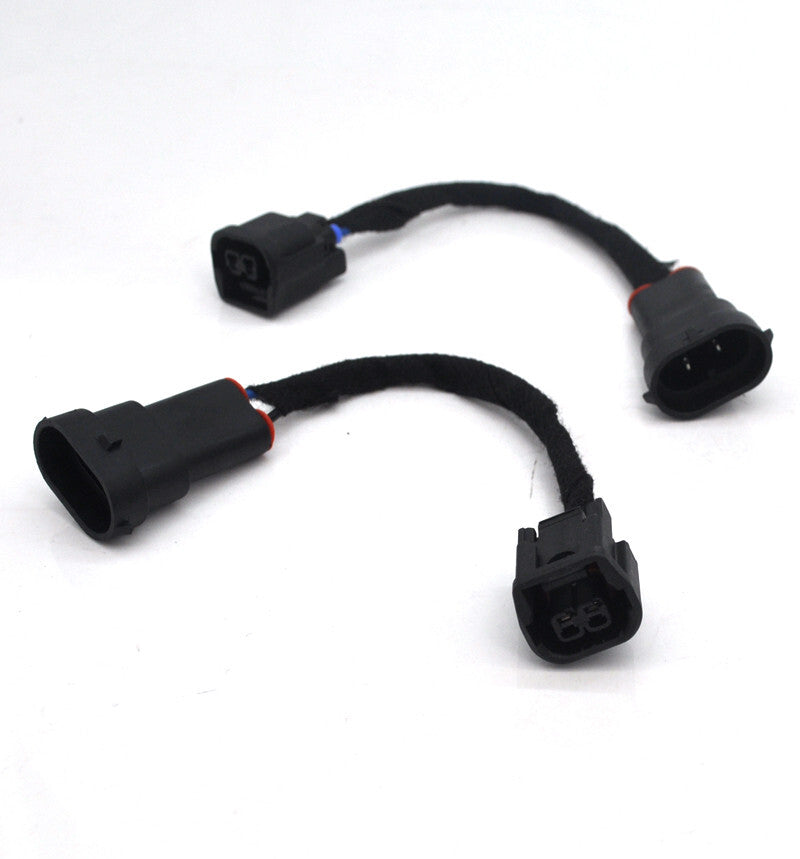 2 Fog Light Adapter Harness for 13-15 for Honda Accord 4dr H8 Halogen to 2016-17 LED